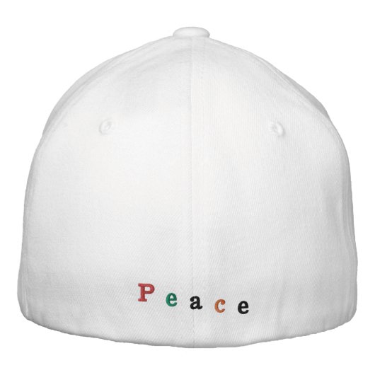 "Peace" Baseball Cap Bestickte Baseballkappe (Rückseite)