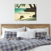 Peace be still Bible Verse mit Ocean Leinwanddruck (Insitu (Schlafzimmer))