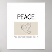 Peace be still bird flying poster (Vorne)