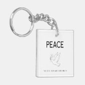 Peace be still bird flying schlüsselanhänger (Vorderseite links)
