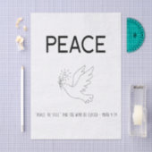 Peace be still bird flying seidenpapier (Handwerk)