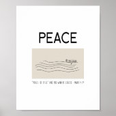 Peace Be still Boat in water Poster (Vorne)
