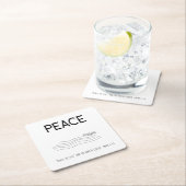 Peace Be still Boat in water Rechteckiger Pappuntersetzer (Vor Ort)