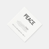 Peace Be still Boat in water Serviette (Ecke)
