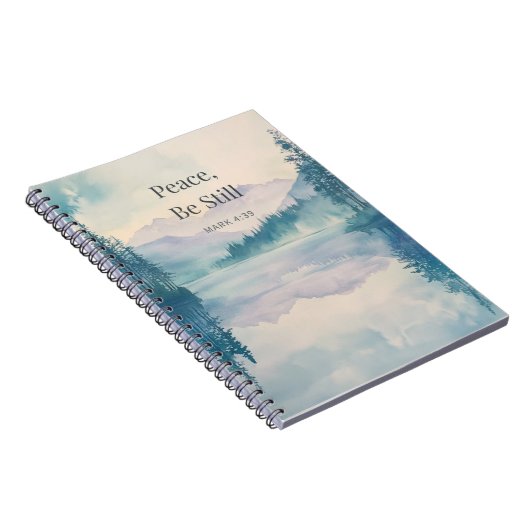 Peace Be Still Christian Scripture – Mark 4:39 Notizblock (Rechte Seite)