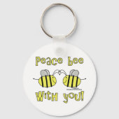 Peace Bee with you Schlüsselanhänger (Vorderseite)