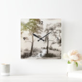 Peace before the Storm Quadratische Wanduhr (Zuhause)