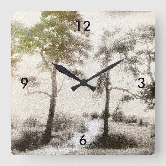 Peace before the Storm Quadratische Wanduhr (Vorderseite)