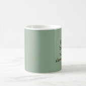 Peace Begins with a Slow Morning – Minimalist Mug Kaffeetasse (Mittel)