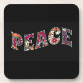 Peace Beverage Coaster Getränkeuntersetzer (Vorderseite)