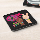 Peace Beverage Coaster Getränkeuntersetzer (Linke Seite)