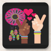 Peace Beverage Coaster Getränkeuntersetzer (Vorderseite)