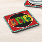 Peace Beverage Coaster Getränkeuntersetzer (Linke Seite)