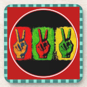 Peace Beverage Coaster Getränkeuntersetzer (Vorderseite)