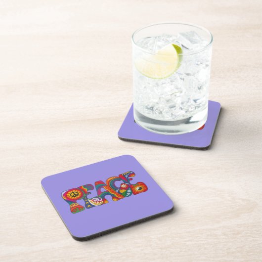 Peace Beverage Coaster Getränkeuntersetzer (Rechte Seite)