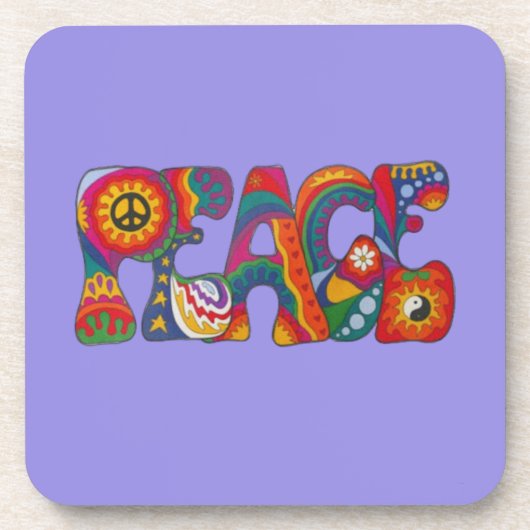 Peace Beverage Coaster Getränkeuntersetzer (Vorderseite)