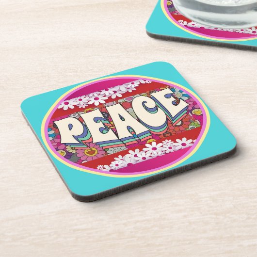Peace Beverage Coaster Getränkeuntersetzer (Linke Seite)