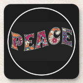 Peace Beverage Coaster Getränkeuntersetzer (Vorderseite)
