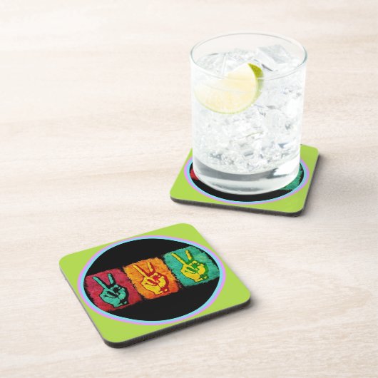 Peace Beverage Coaster Getränkeuntersetzer (Rechte Seite)