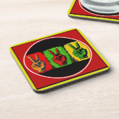 Peace Beverage Coaster Getränkeuntersetzer (Linke Seite)