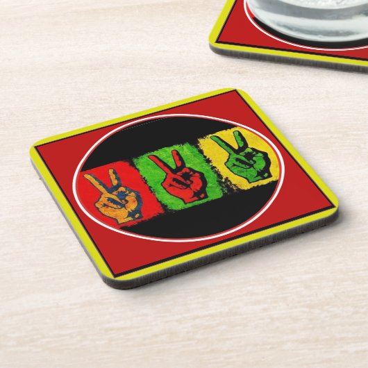 Peace Beverage Coaster Getränkeuntersetzer (Linke Seite)