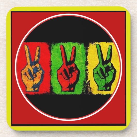 Peace Beverage Coaster Getränkeuntersetzer (Vorderseite)