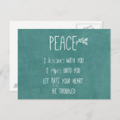 Peace Bible Verse Postkarte (Vorne/Hinten)