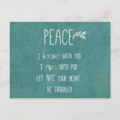 Peace Bible Verse Postkarte (Vorderseite)