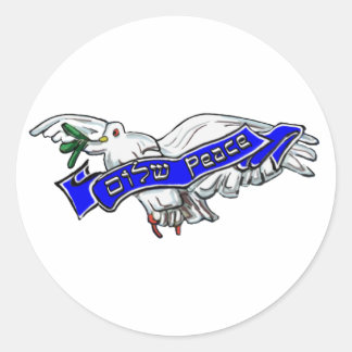 Peace Bird Runder Aufkleber