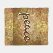 Peace Blanket Fleecedecke (Vorderseite (Horizontal))