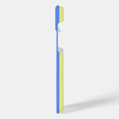 PEACE blau und gelb Ukraine Inspiriert moderne Chi iPhone Hülle (Linke Seite)