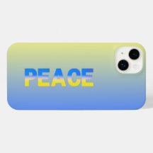 PEACE blau und gelb Ukraine Inspiriert moderne Chi