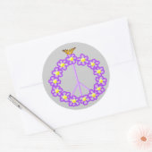 Peace Blume Butterfly Sticker (Umschlag)