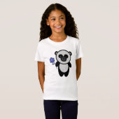 Peace Blume Panda T - Shirt (Vorne ganz)
