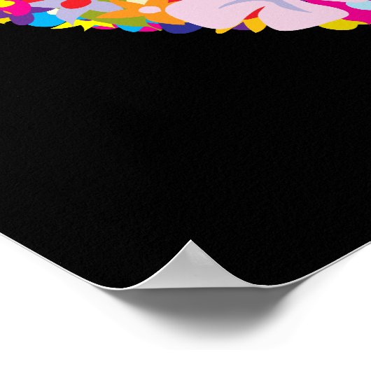 Peace Blume Poster (Ecke)