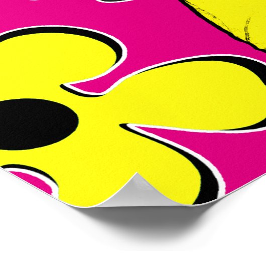 Peace Blume Poster (Ecke)