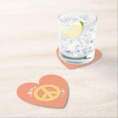 Peace Blume Power Liebe Party Untersetzer 60er Jah (Vor Ort)