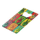 Peace Bottle Opener Geldbeutel Flaschenöffner (Rückseite Schrägansicht)