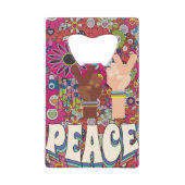 Peace Bottle Opener Geldbeutel Flaschenöffner (Vorderseite)