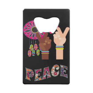 Peace Bottle Opener Geldbeutel Flaschenöffner