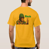 Peace Bro Chimpanzee Graphic T-Shirt - Cool Monkey (Rückseite)