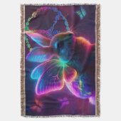 Peace Bunny Decke (Vorderseite Vertikal)