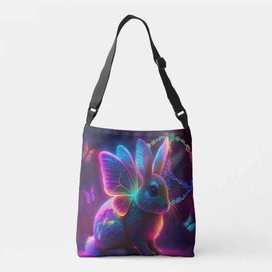 Peace Bunny Tragetaschen Mit Langen Trägern (Rückseite)