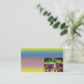 Peace Business Card Visitenkarte (Stehend Vorderseite)