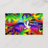 Peace Business Card Visitenkarte (Rückseite)