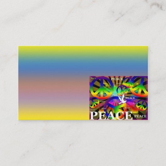 Peace Business Card Visitenkarte (Vorderseite)