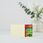 Peace Business Card Visitenkarte (Stehend Vorderseite)