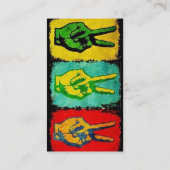 Peace Business Card Visitenkarte (Rückseite)