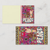 Peace Business Card Visitenkarte (Vorne/Hinten)