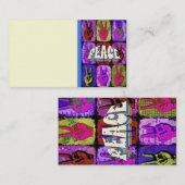 Peace Business Card Visitenkarte (Vorne/Hinten)